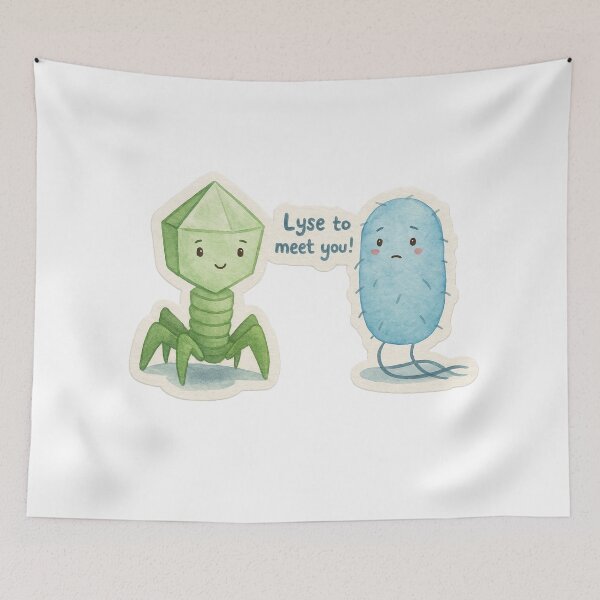 Item preview, Lyse to meet you Bacteria Phage designed and sold by labstud.