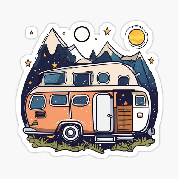 Item preview, Camping van Tshirt designed and sold by K1 Galaxy.