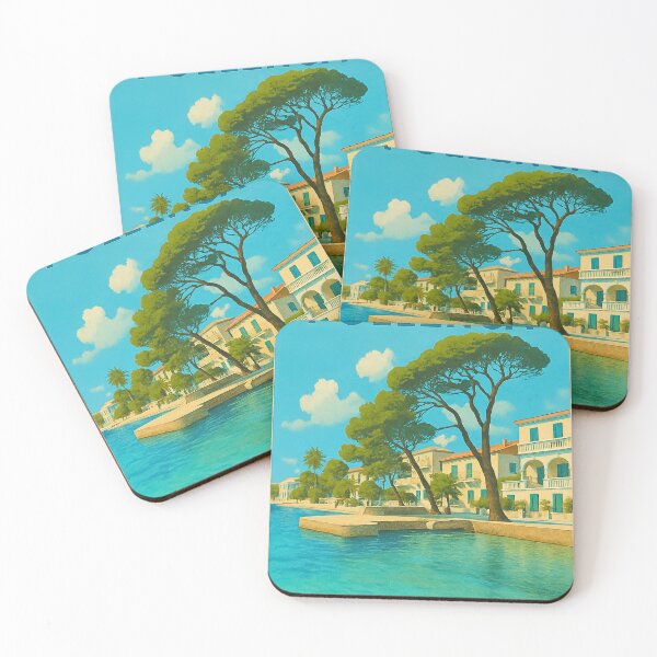 Item preview, Puerto Pollensa Vintage Travel Poster designed and sold by GG WALL ART.