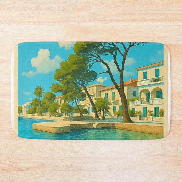 Item preview, Puerto Pollensa Vintage Travel Poster designed and sold by GG WALL ART.