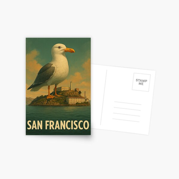 Item preview, Meanwhile in San Francisco - High Crimes & Higher Flyers designed and sold by Not Quite Normal Art.