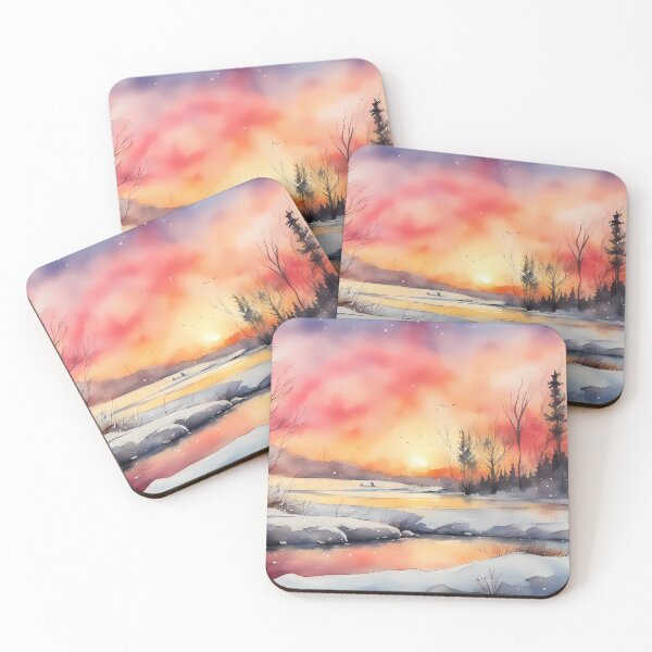 Item preview, Colorful Winter Sunrise designed and sold by CalmnessbyChoice.