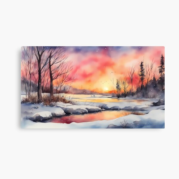 Item preview, Colorful Winter Sunrise designed and sold by BookCovered.