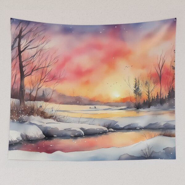 Item preview, Colorful Winter Sunrise designed and sold by CalmnessbyChoice.