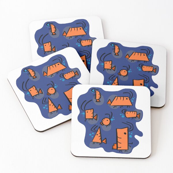 Item preview, Geometric Shrimp Tribe designed and sold by ShrimpDrawing.