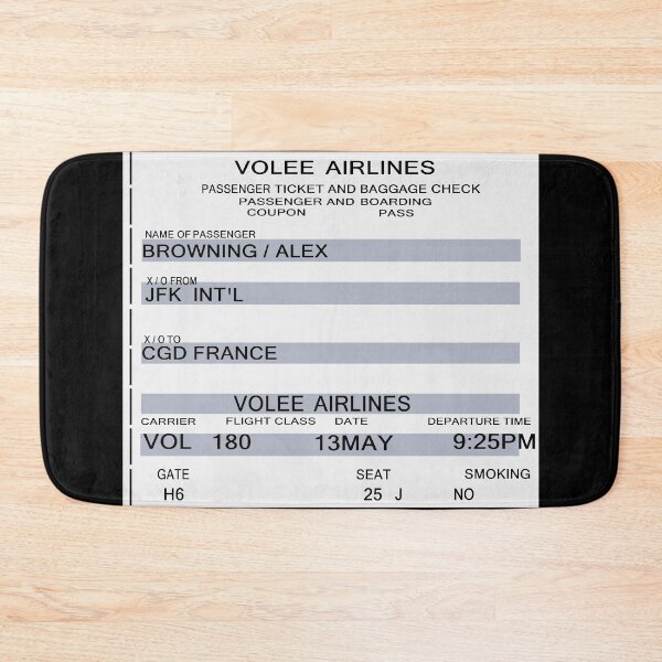 Item preview, final destination (alex's flight 180 ticket) designed and sold by Soulfate.