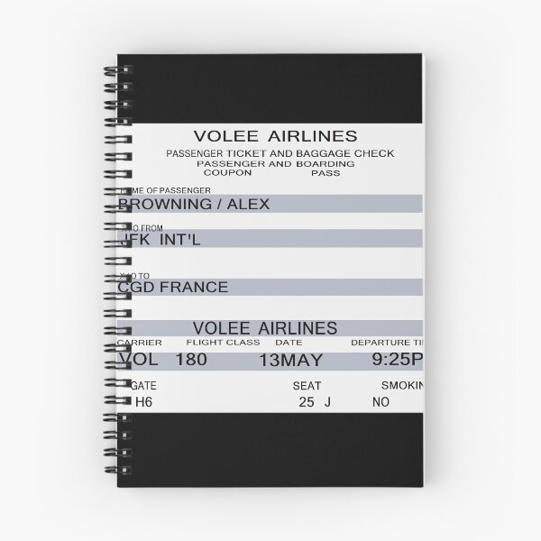 Item preview, final destination (alex's flight 180 ticket) designed and sold by Soulfate.