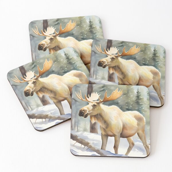 Item preview, White Fur Moose designed and sold by CalmnessbyChoice.