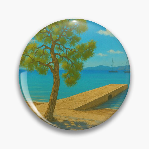 Item preview, Puerto Pollensa Vintage Travel Poster  designed and sold by GG WALL ART.