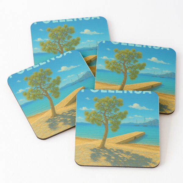 Item preview, Puerto Pollensa Vintage Travel Poster  designed and sold by GG WALL ART.