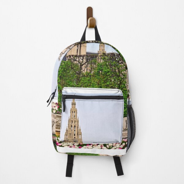Item preview, Volksgarten and Rathaus tower in the background in Vienna,Austria designed and sold by goceris.