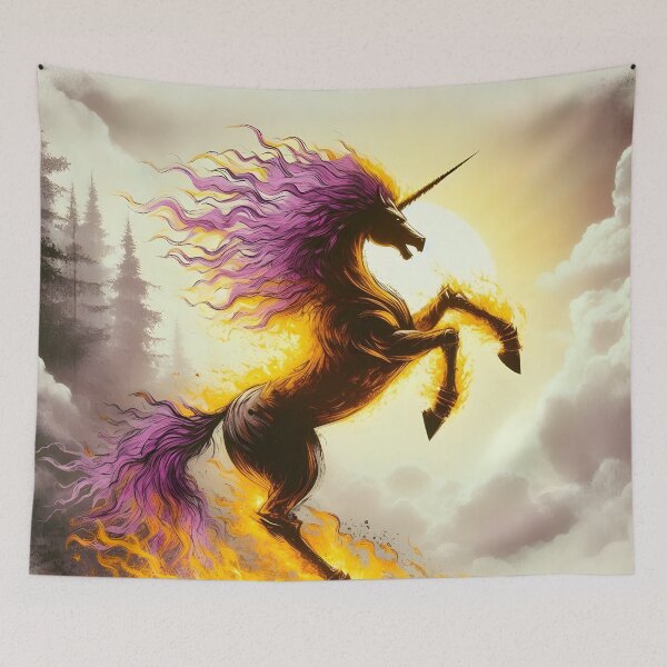 Item preview, Fire Unicorn, Ai Generated Art  designed and sold by ACC .