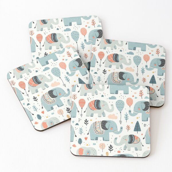 Item preview, Seamless Joy: Elephants That Bring Smiles designed and sold by Vanich-Panich.