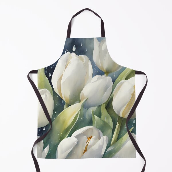 Item preview, White Tulips in Rain designed and sold by CalmnessbyChoice.
