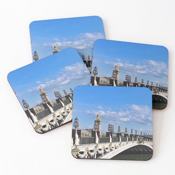 Item preview, The Alexander III Bridge,statues and lanterns,Seine river,Paris, France designed and sold by goceris.