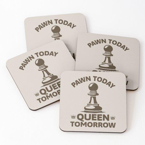 Item preview, Pawn Today Queen Tomorrow Motivational Chess Quote Growth Mindset designed and sold by KLArtzStore.