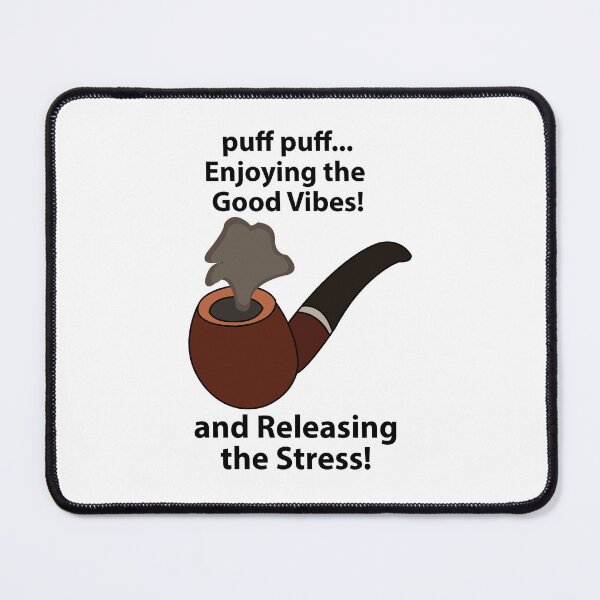 Item preview, Pipe Smoking Enjoying The Good Vibes Pipe Smoking designed and sold by Nisha Prabhu.