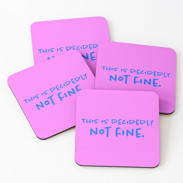 Item preview, This Is Decidedly Not Fine - Cornflower designed and sold by sillyjess.