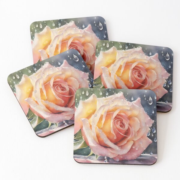 Item preview, Pink Rose in Rain designed and sold by CalmnessbyChoice.
