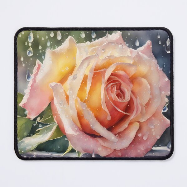 Item preview, Pink Rose in Rain designed and sold by CalmnessbyChoice.