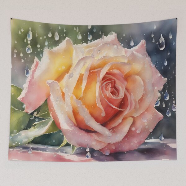 Item preview, Pink Rose in Rain designed and sold by CalmnessbyChoice.