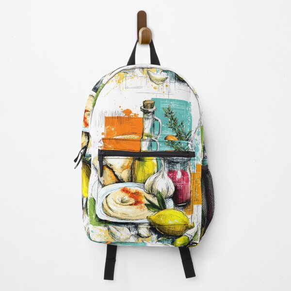 Item preview, Gather Around the Breakfast Table - Mediterranean Feast with Hummus Olive Oil and Fresh Herbs designed and sold by OlfactoART Studio.