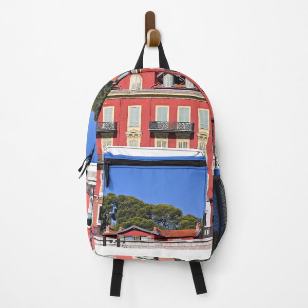 Item preview, Old red buildings near port in Nice, France designed and sold by goceris.