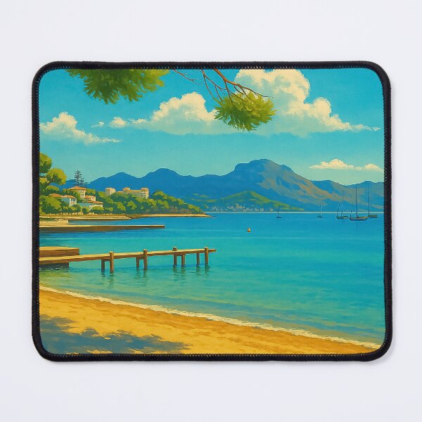 Item preview, Puerto Pollensa Vintage Travel Poster  designed and sold by GG WALL ART.