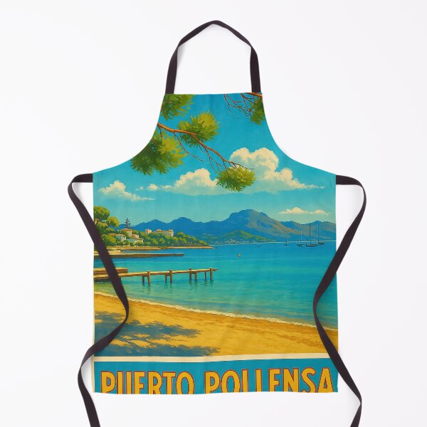 Item preview, Puerto Pollensa Vintage Travel Poster designed and sold by GG WALL ART.