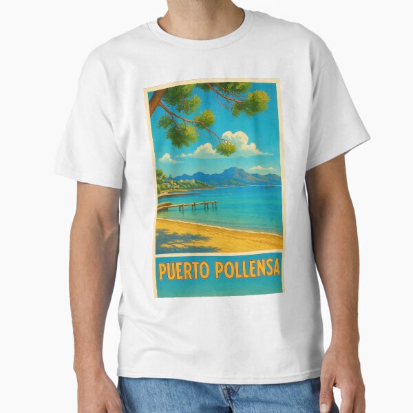 Item preview, Puerto Pollensa Vintage Travel Poster  designed and sold by GG WALL ART.