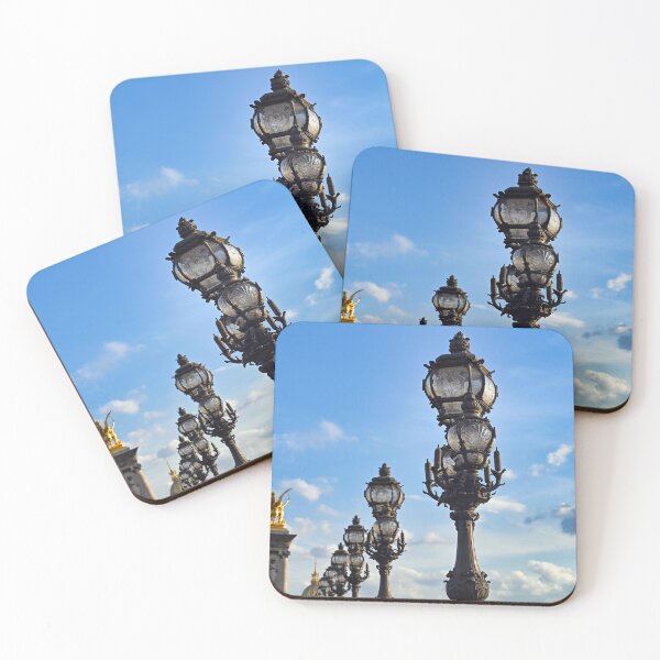 Item preview, Lanterns on The Alexander III Bridge across Seine river in Paris, France designed and sold by goceris.