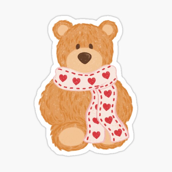 Item preview, Heart Scarf Teddy Bear designed and sold by nuteling.
