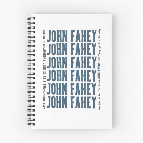 Item preview, Vintage John Fahey - 1966 Jabberwock Concert Poster - Berkeley, California designed and sold by QuayTradingCo.