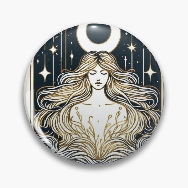 Item preview, Goddess of the Moon – Mystical Celestial Art designed and sold by Roberta Calabrese.