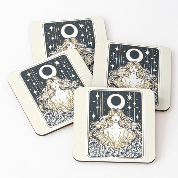 Item preview, Goddess of the Moon – Mystical Celestial Art designed and sold by Roberta Calabrese.