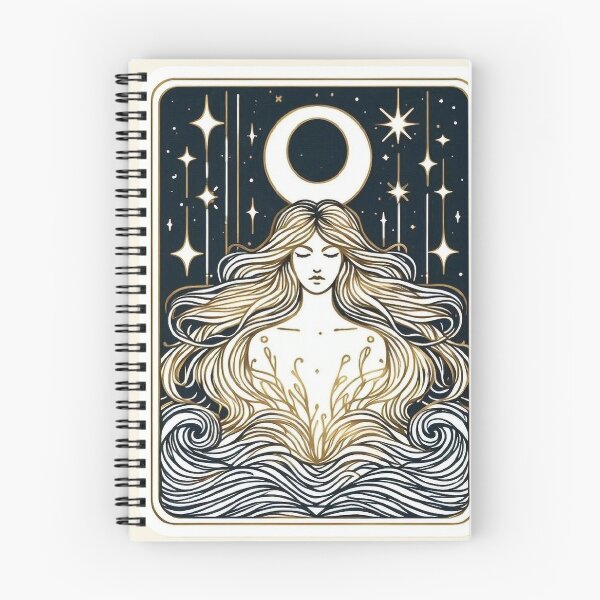 Item preview, Goddess of the Moon – Mystical Celestial Art designed and sold by Roberta Calabrese.