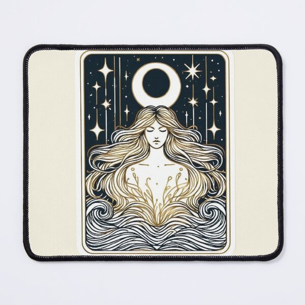 Item preview, Goddess of the Moon – Mystical Celestial Art designed and sold by Roberta Calabrese.