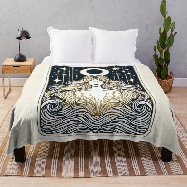 Item preview, Goddess of the Moon – Mystical Celestial Art designed and sold by Roberta Calabrese.