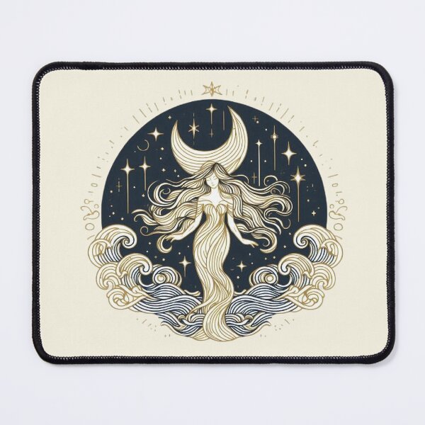 Item preview, Goddess of the Moon – Mystical Celestial Art designed and sold by Roberta Calabrese.