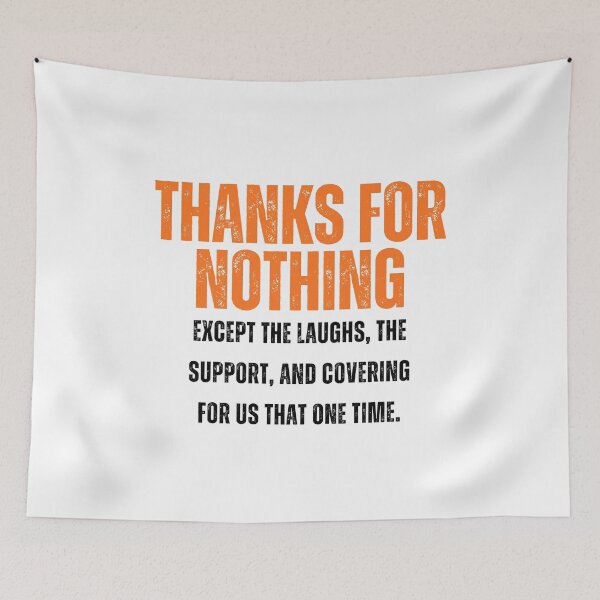 Item preview, Thanks for nothing except the laughs, the support, and covering for us that one time - Funny Farewell for Coworkers designed and sold by mimiscreativity.