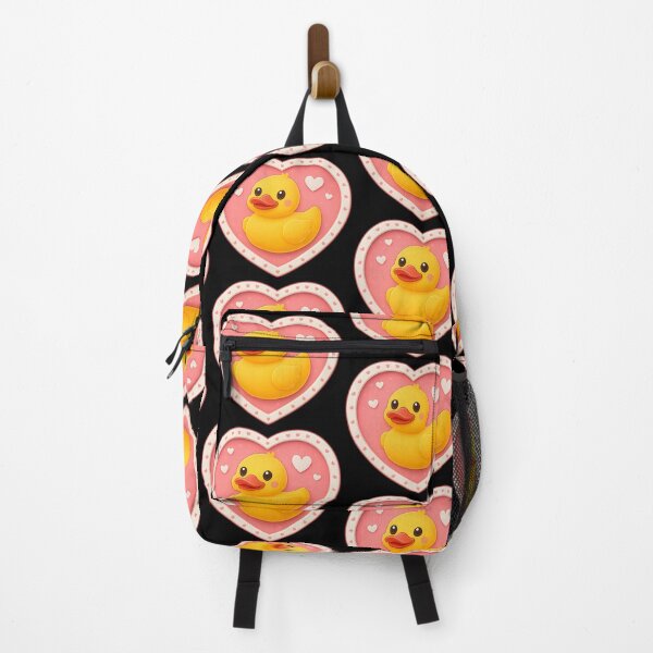 Item preview, Cute Rubber Duck in a Heart – Kawaii Love Design designed and sold by TeeTimeTreasure.