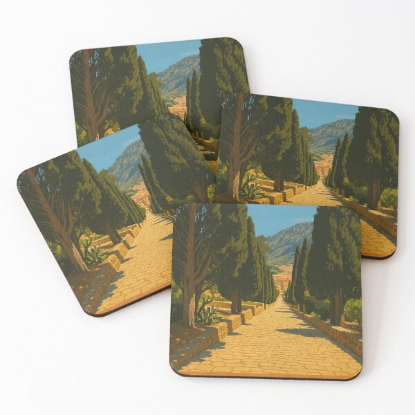 Item preview, Puerto Pollensa Vintage Travel Poster  designed and sold by GG WALL ART.