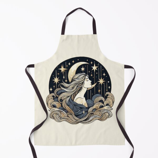 Item preview, Goddess of the Moon – Mystical Celestial Art designed and sold by Roberta Calabrese.