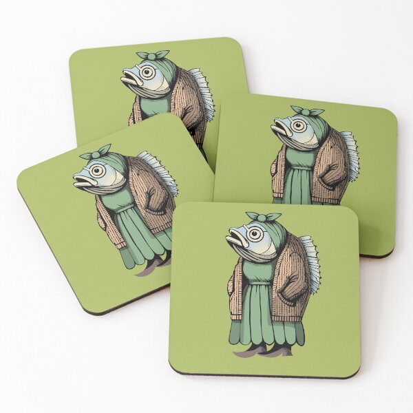 Item preview, Funny Fish Out of Water Lady – Quirky Fishing Gift for Women, Wives & Dreamers designed and sold by krisevansart.