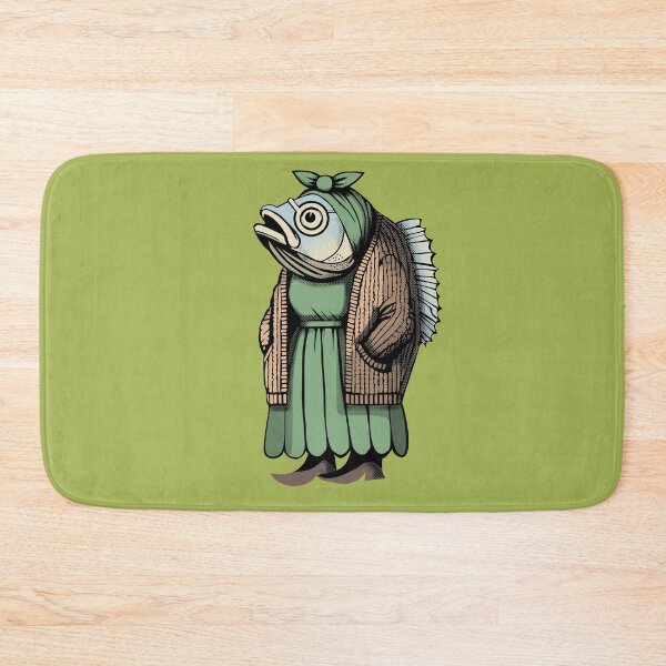 Item preview, Funny Fish Out of Water Lady – Quirky Fishing Gift for Women, Wives & Dreamers designed and sold by krisevansart.