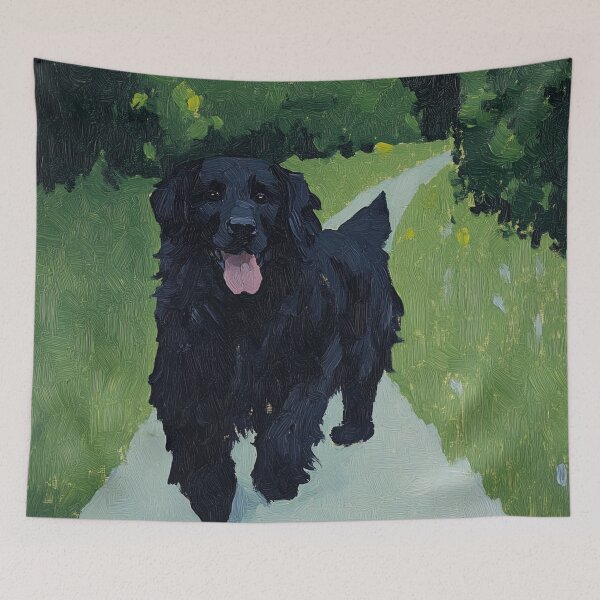 Item preview, Newfoundland dog | Post-impressionist painting style designed and sold by ComicsFactory.