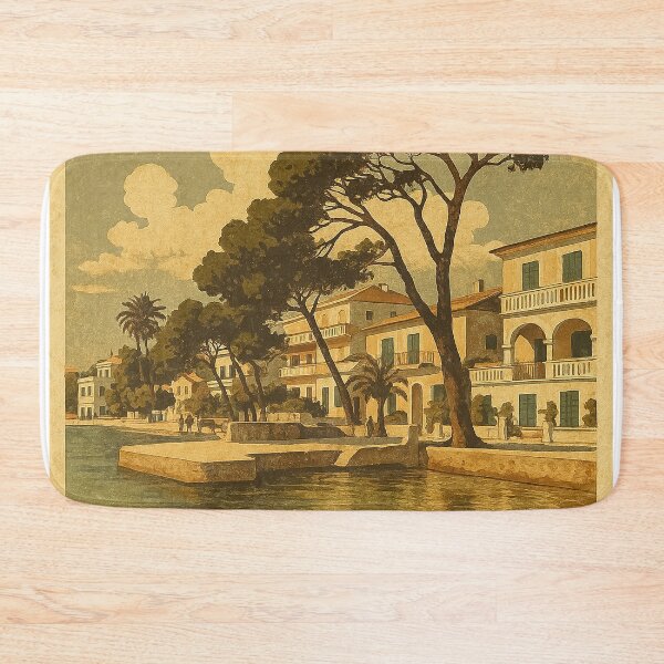 Item preview, Puerto Pollensa Vintage Travel Poster  designed and sold by GG WALL ART.