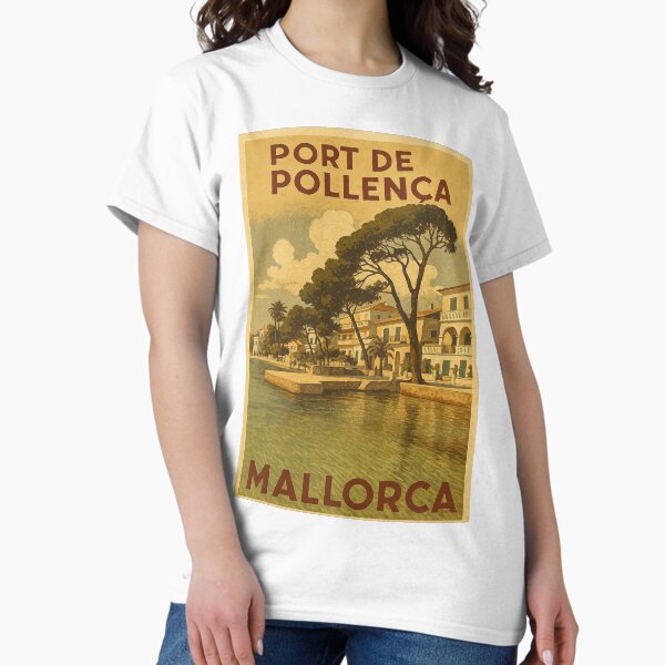 Item preview, Puerto Pollensa Vintage Travel Poster  designed and sold by GG WALL ART.