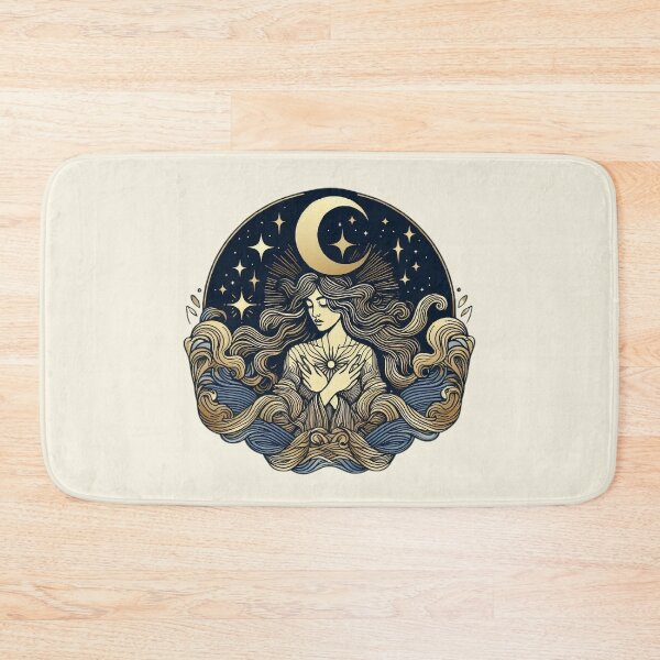 Item preview, Goddess of the Moon – Mystical Celestial Art designed and sold by Roberta Calabrese.