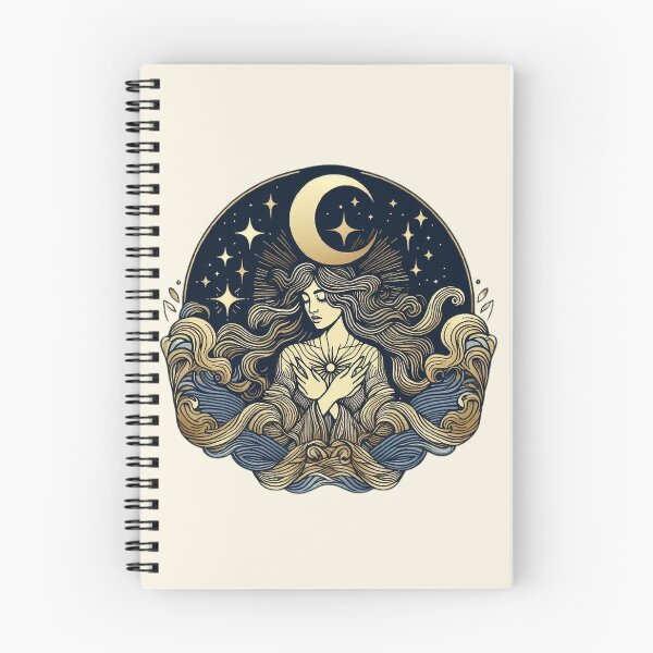 Item preview, Goddess of the Moon – Mystical Celestial Art designed and sold by Roberta Calabrese.